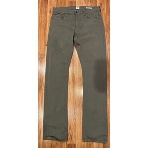 Edwin Jace Straight Pants Men's Size 33 X 34 Olive Lightweight Casual Chino